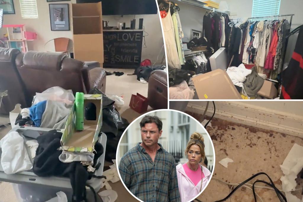 Inside Denise Richards and Aaron Phypers’ house of squalor with stained rugs and moth-covered clothes Inside Denise Richards and Aaron Phypers' house of squalor with stained rugs and moth-covered clothes