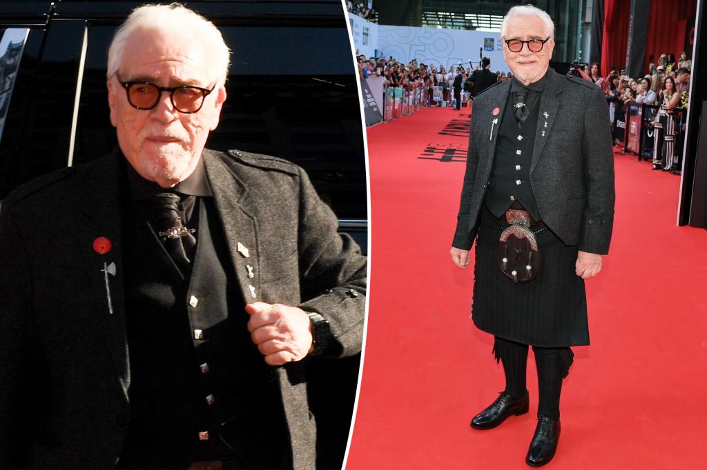 Brian Cox flashes TIFF audience during kilt wardrobe malfunction Brian Cox flashes TIFF audience during kilt wardrobe malfunction