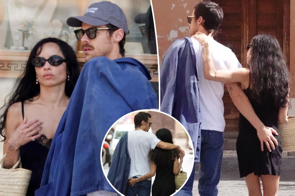 Harry Styles and Zöe Kravitz grab each other’s butts in Rome Harry Styles and Zöe Kravitz grab each other's butts in Rome