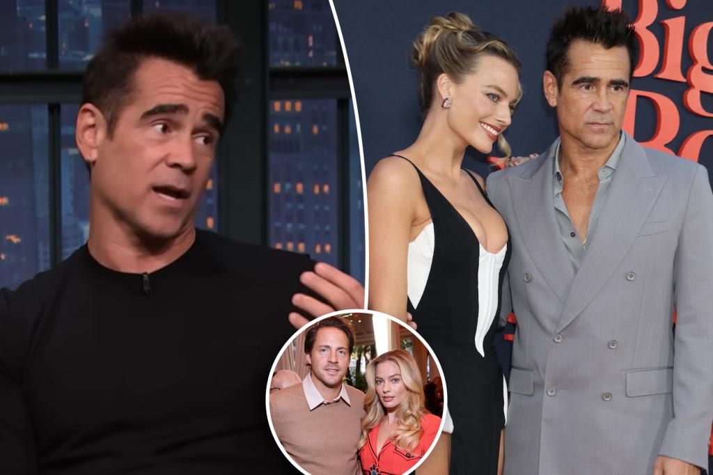 Colin Farrell admits he's turned on by married co-star Margot Robbie