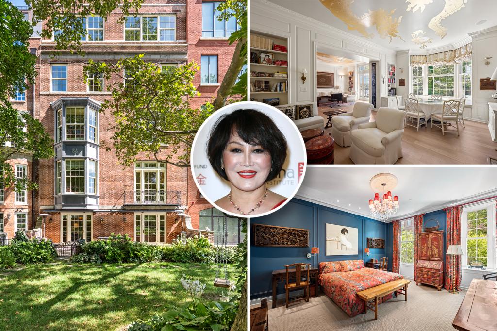 Yue Sai Kan asks $19.99M for her lawn-adjacent NYC home