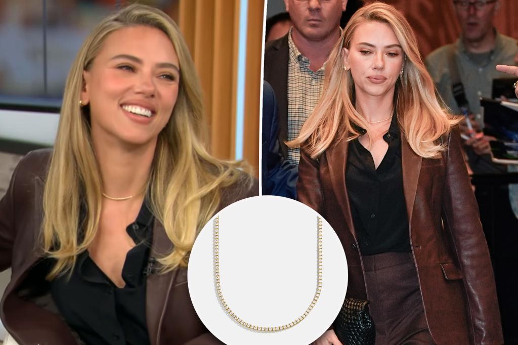 Scarlett Johansson just wore an under-$160 BaubleBar necklace