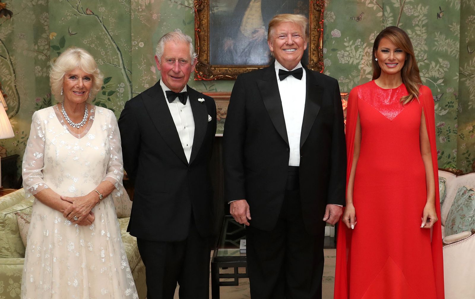The Trumps joined King Charles and Queen Camilla then the Prince of Wales and Duchess of Cornwall for a dinner at...