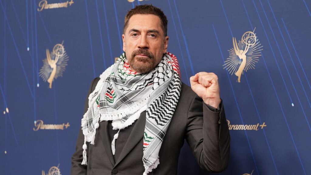 ‘Free Palestine’: Javier Bardem wears keffiyeh at Emmys and calls Gaza situation a ‘genocide’ 'Free Palestine': Javier Bardem wears keffiyeh at Emmys and calls Gaza situation a 'genocide'