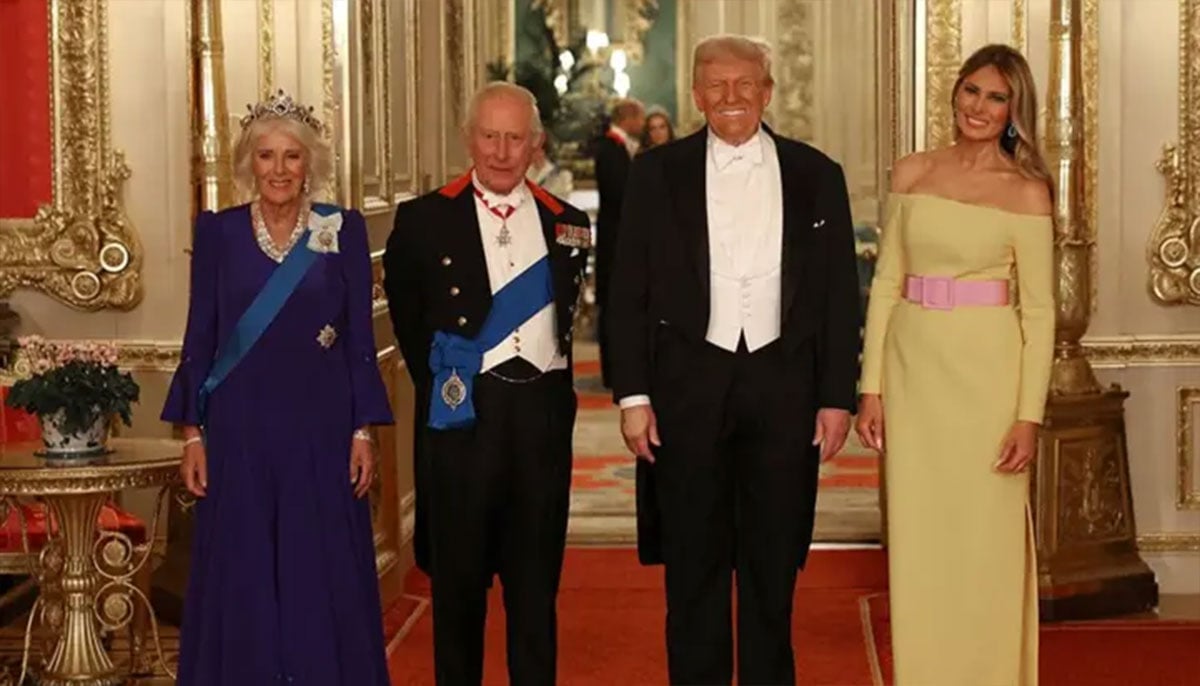 King Charles, Queen, and The Trumps arrive at Banquet