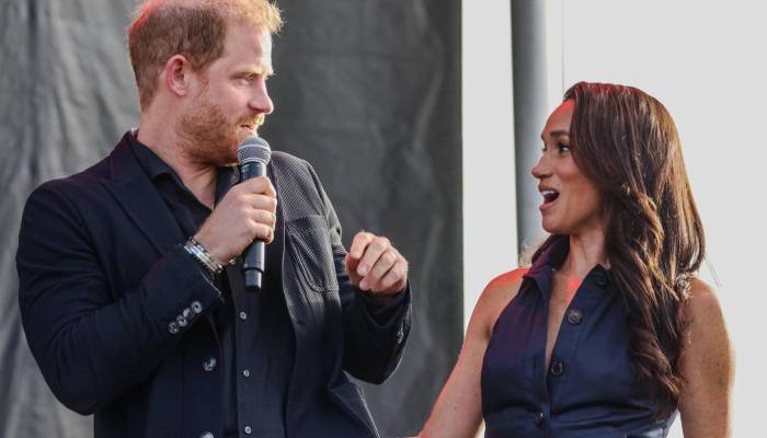 Meghan debuted the symbolic new jewellery during her and Harrys first outing since his UK return