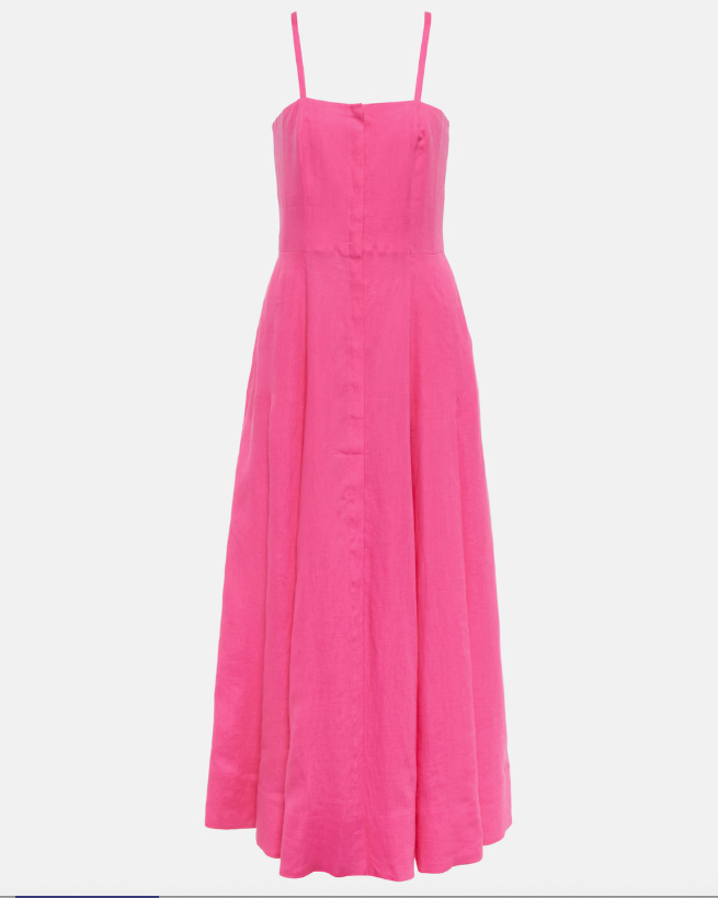 Margritte linen midi dress