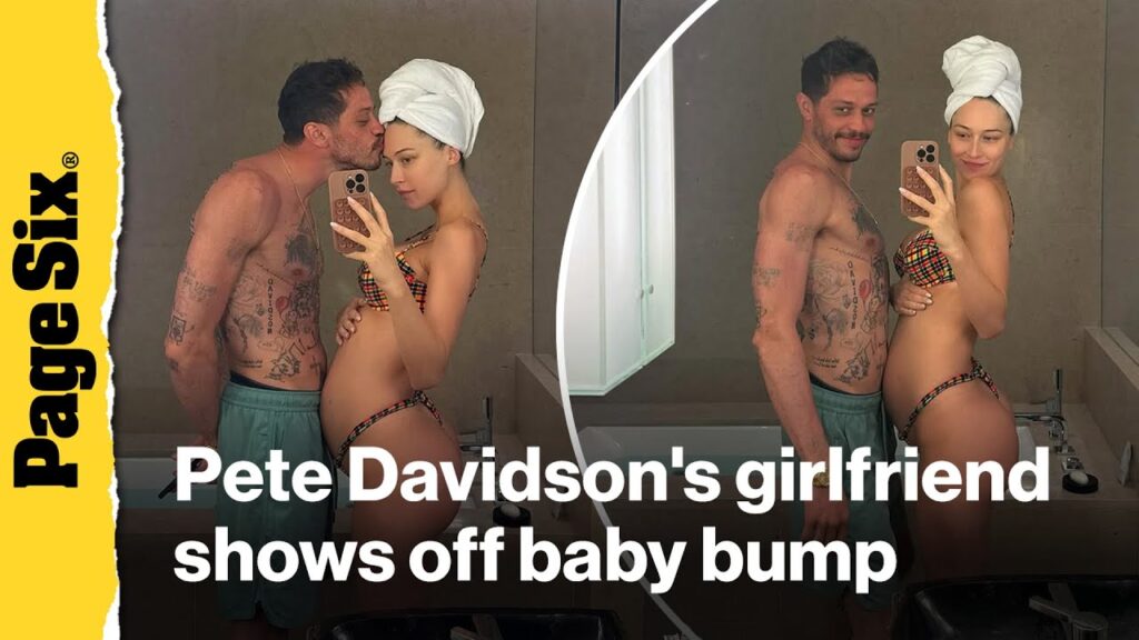 Pete Davidson’s pregnant girlfriend, Elsie Hewitt, shows off growing baby bump in vacation snaps Pete Davidson's pregnant girlfriend, Elsie Hewitt, shows off growing baby bump in vacation snaps