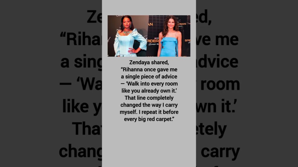 Zendaya shared, “Rihanna once gave me a single piece of... #zendaya #rihanna #shortsfeed #trending