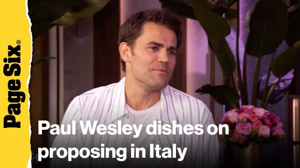 Paul Wesley dishes on proposing in Italy Paul Wesley dishes on proposing in Italy