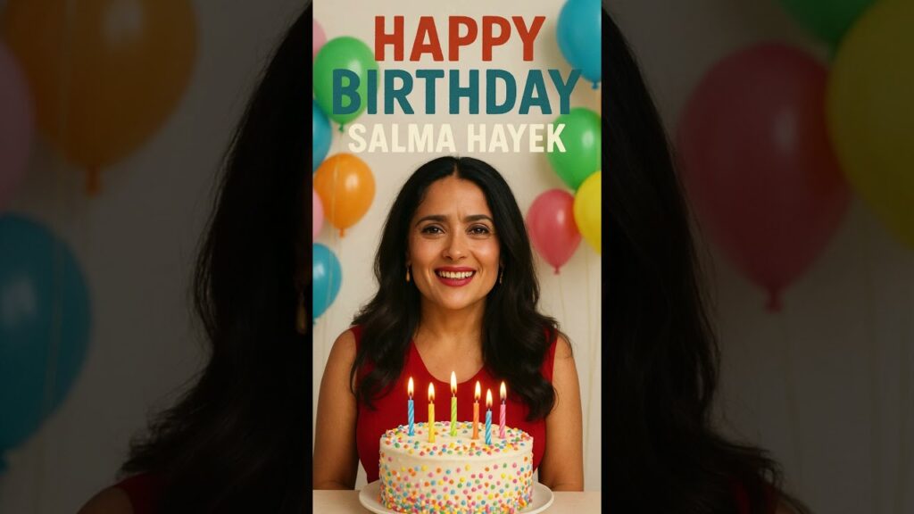 Happy Birthday Salma Hayek  A Mexican and American Actress And Film Producer