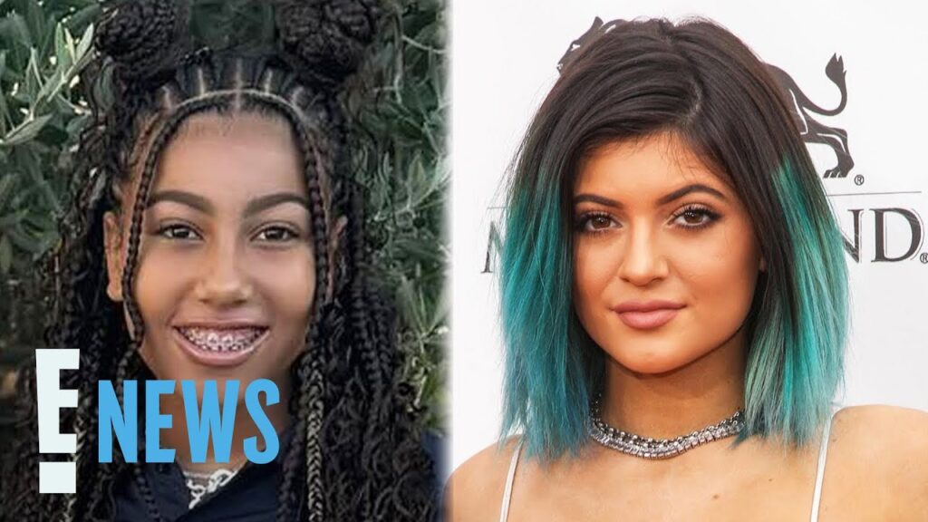 North West Channels Aunt Kylie Jenner With New Blue Hair | E! News