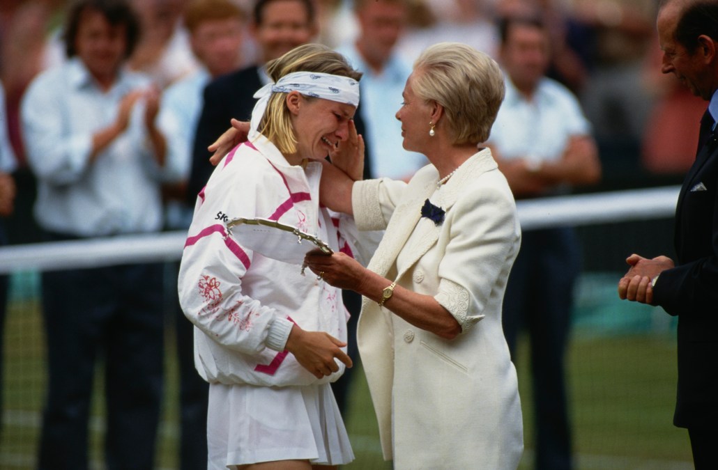 Czech tennis player Jana Novotna 