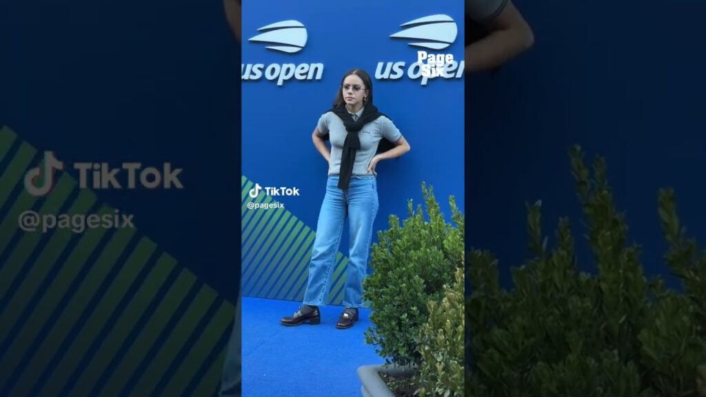 "Ginny and Georgia" star Antonia Gentry is the ultimate cool girl arriving to the US Open. 🎾 #shorts