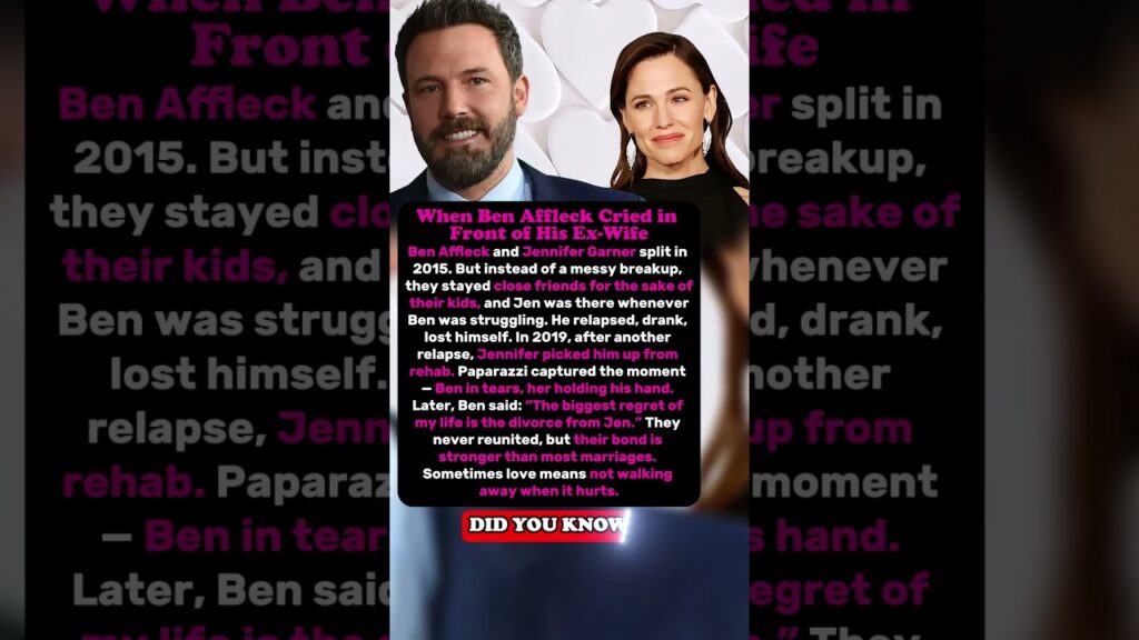 Why Ben Affleck and Jennifer Garner Stayed Friends After Divorce