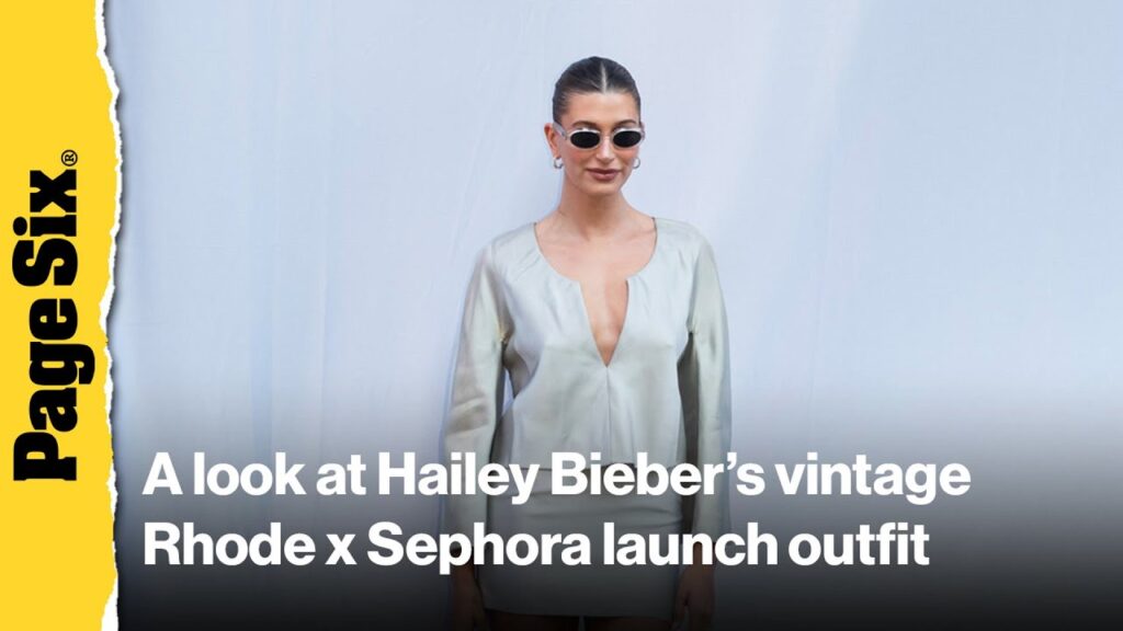 Hailey Bieber’s vintage Rhode x Sephora launch outfit is as old as she is Hailey Bieber's vintage Rhode x Sephora launch outfit is as old as she is