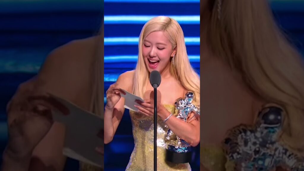 Rosé wins song of the year at VMAS 2025 #shorts