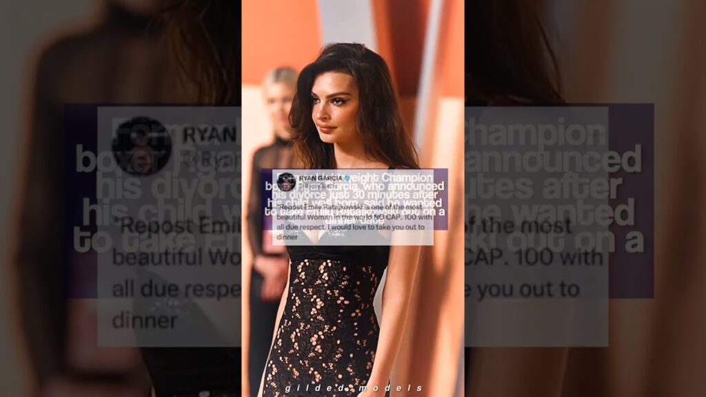 Ryan Garcia once asked Emily Ratajkowski for a dinner date #ryangarcia #emrata #emilyratajkowski