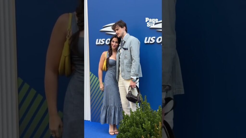 "The Summer I Turned Pretty" star Chris Briney and GF Isabel Machado attend the US Open 🎾 #shorts
