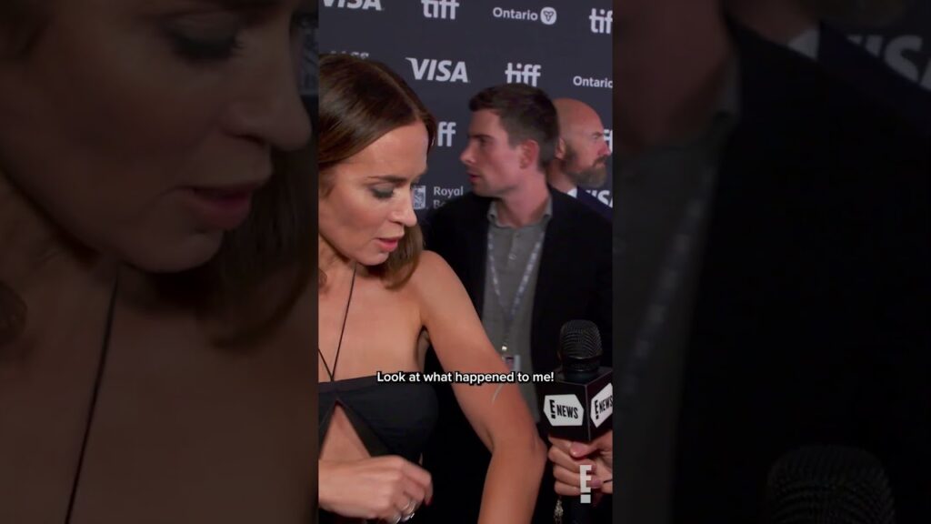 This year’s #TIFF left a permanent mark on Emily Blunt. Literally. 🖊️ This year's #TIFF left a permanent mark on Emily Blunt. Literally. 🖊️