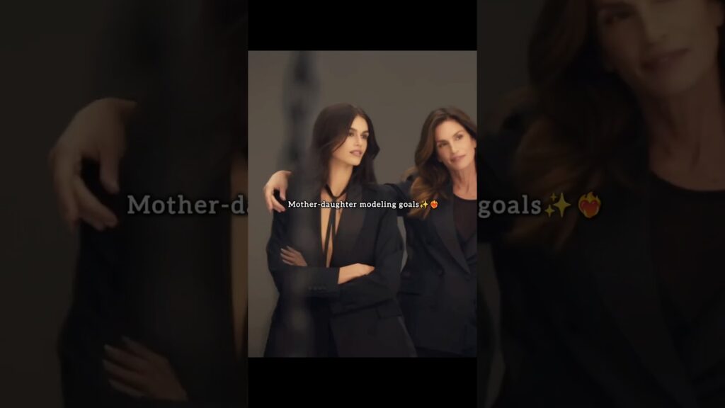 Supermodel energy runs in the family 🔥 #fashion #runway #supermodel #cindycrawford #KaiaGerber