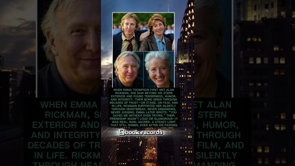 Emma Thompson & Alan Rickman A Quiet Love 🤍 #book_records #interestingfacts #history #movie