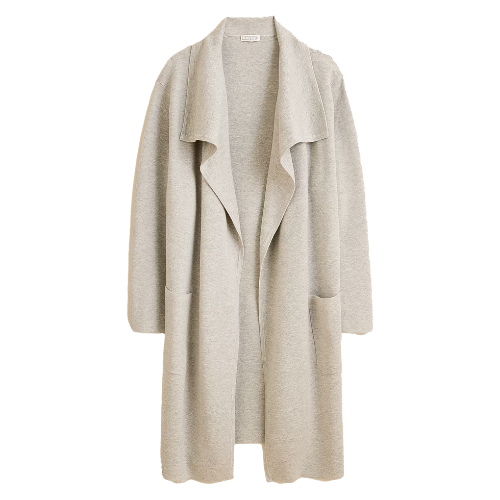 Shawl-Collar Sweater Blazer
