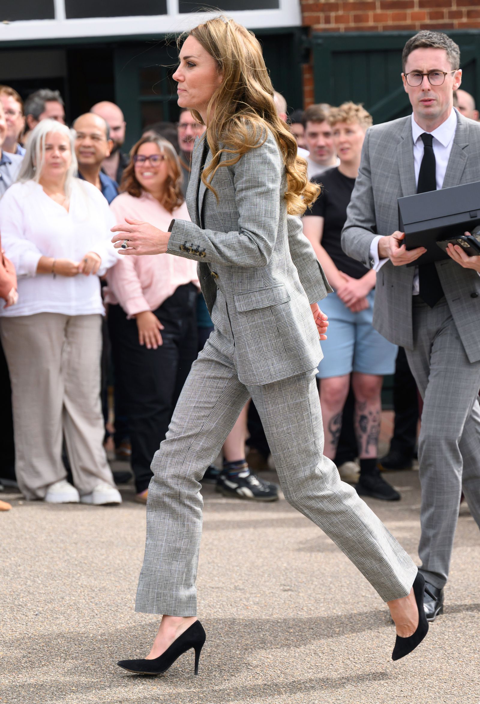 Kate Middletons Checked Suit Is A Sweet Tribute To Her Husband