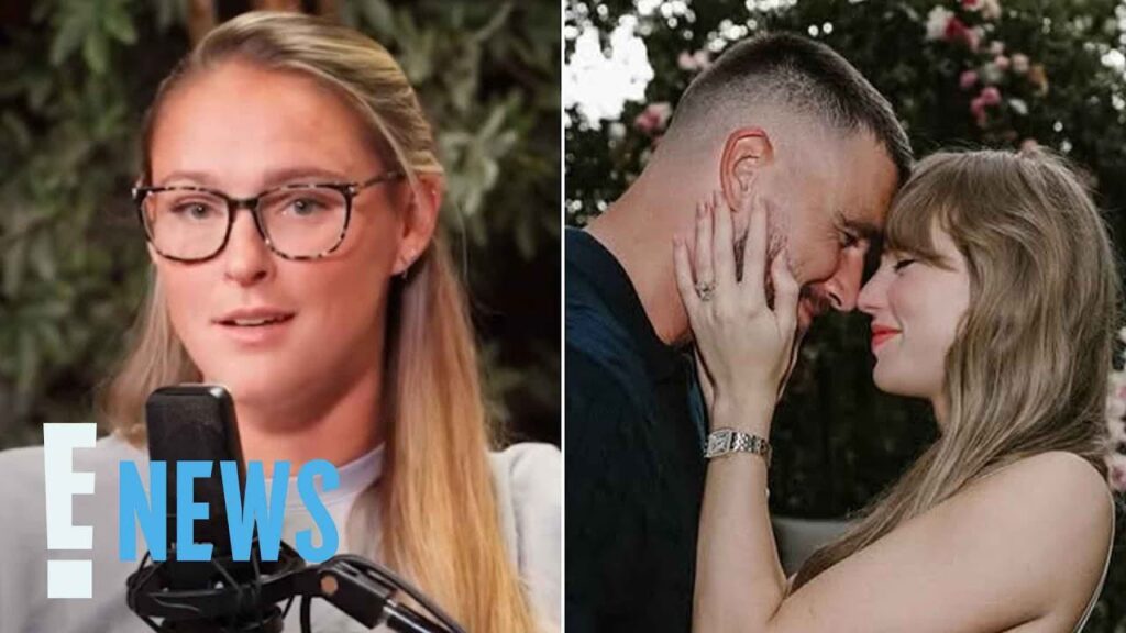 Why Kylie Kelce Didn’t Discuss Taylor Swift, Travis Kelce Engagement | E! News Why Kylie Kelce Didn't Discuss Taylor Swift, Travis Kelce Engagement | E! News