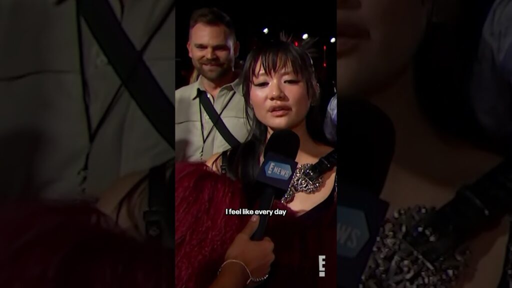 Rei Ami, EJAE and Audrey Nuna talk about the success of "KPop Demon Hunters" at the #VMAs.