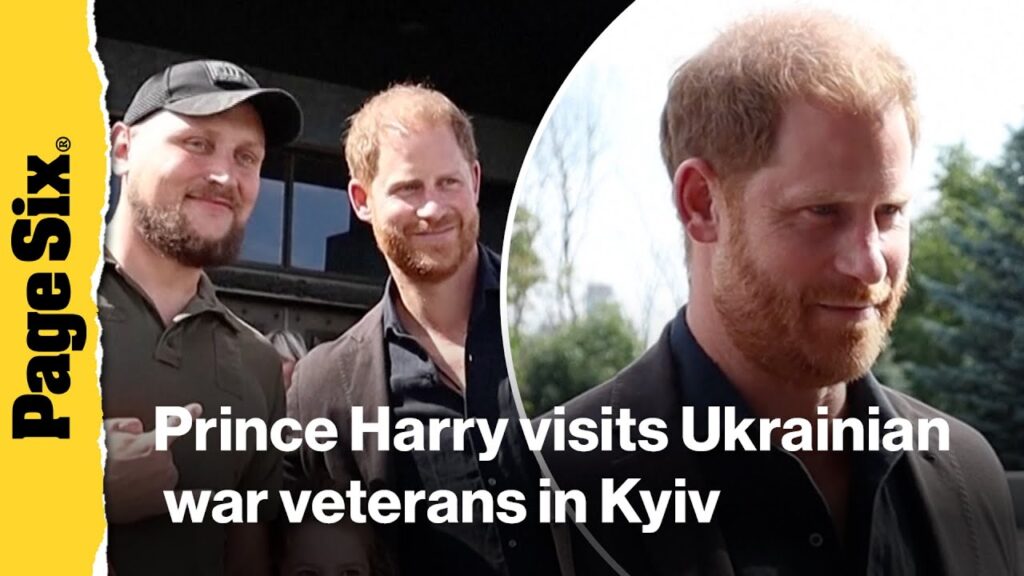 Prince Harry visits Ukrainian war veterans in Kyiv