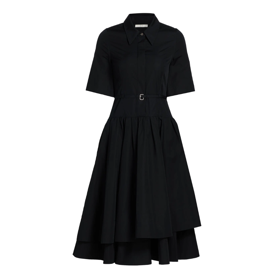 Cotton Belted Midi Shirtdress