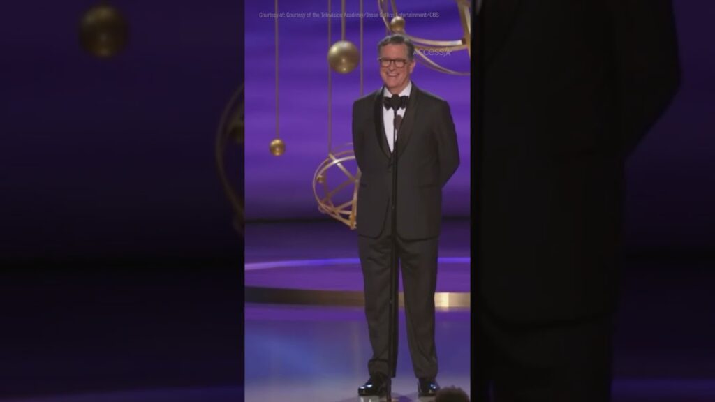 Stephen Colbert Receives Standing Ovation At 2025 Emmys Stephen Colbert Receives Standing Ovation At 2025 Emmys