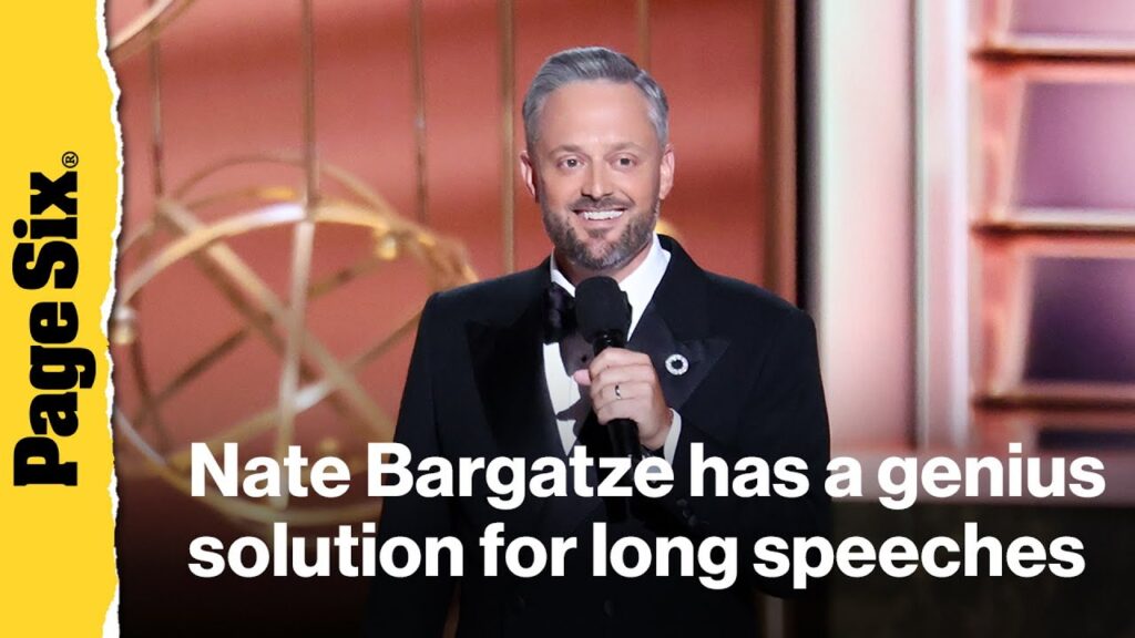 Emmys host Nate Bargatze has a genius — and generous — solution for long speeches Emmys host Nate Bargatze has a genius — and generous — solution for long speeches