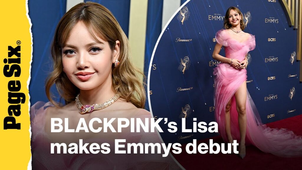 BLACKPINK's Lisa makes Emmys debut in pink gown