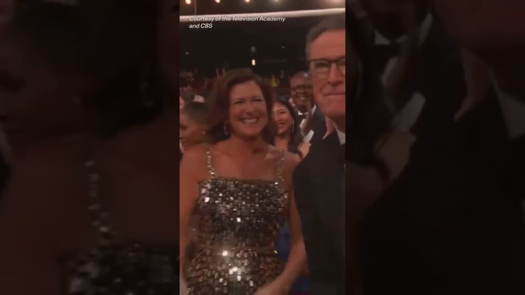 Stephen Colbert wins at the #Emmys. (π₯: Courtesy of the Television Academy and CBS) Stephen Colbert wins at the #Emmys. (π₯: Courtesy of the Television Academy and CBS)