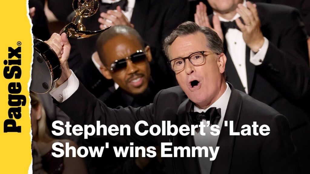 ‘The Late Show With Stephen Colbert’ wins Emmy for Best Talk Show ‘The Late Show With Stephen Colbert’ wins Emmy for Best Talk Show