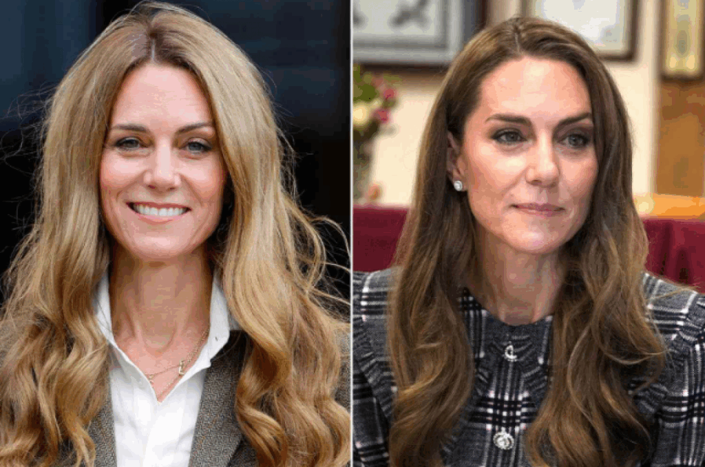 Kate Middleton returns to brunette look after blond hair | Panorama