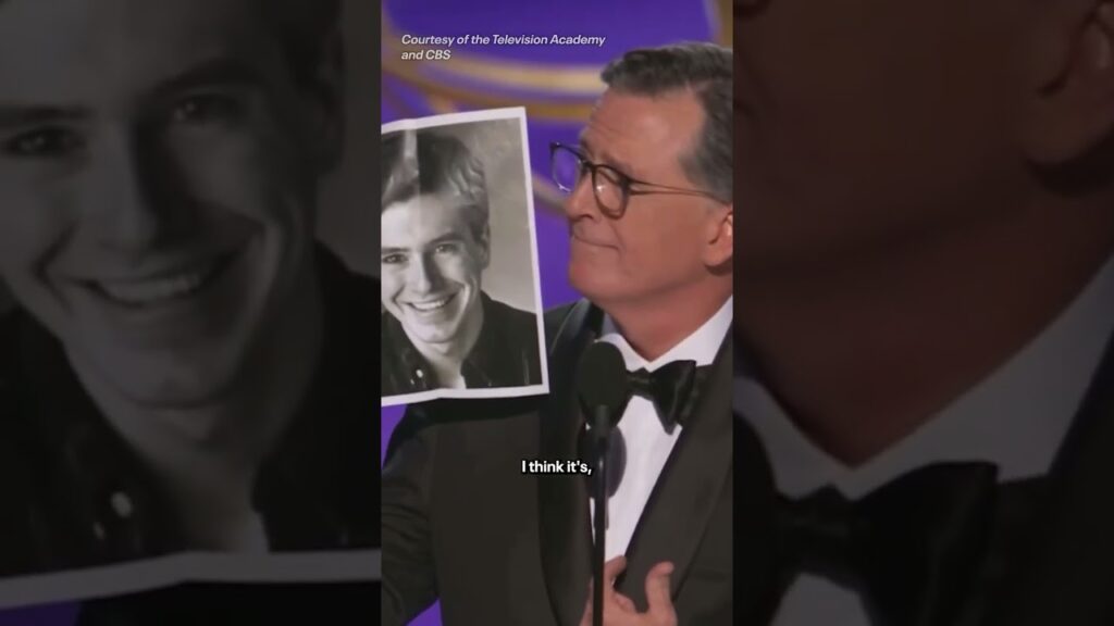 Stephen Colbert shares headshot throwback (🎥: Courtesy of the Television Academy and CBS) #Emmys