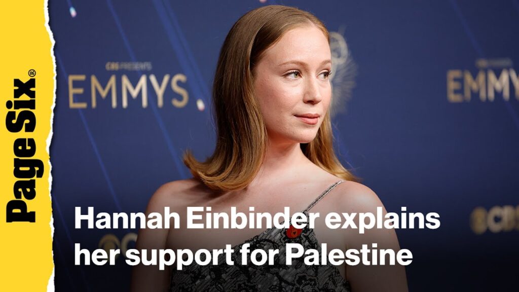 Hannah Einbinder talks about vocalizing her support for Palestine in Emmys acceptance speech