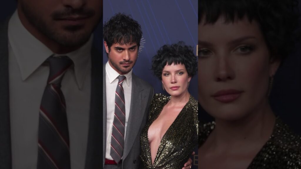 Halsey and fiancé Avan Jogia arrive at 2025 Emmys #shorts