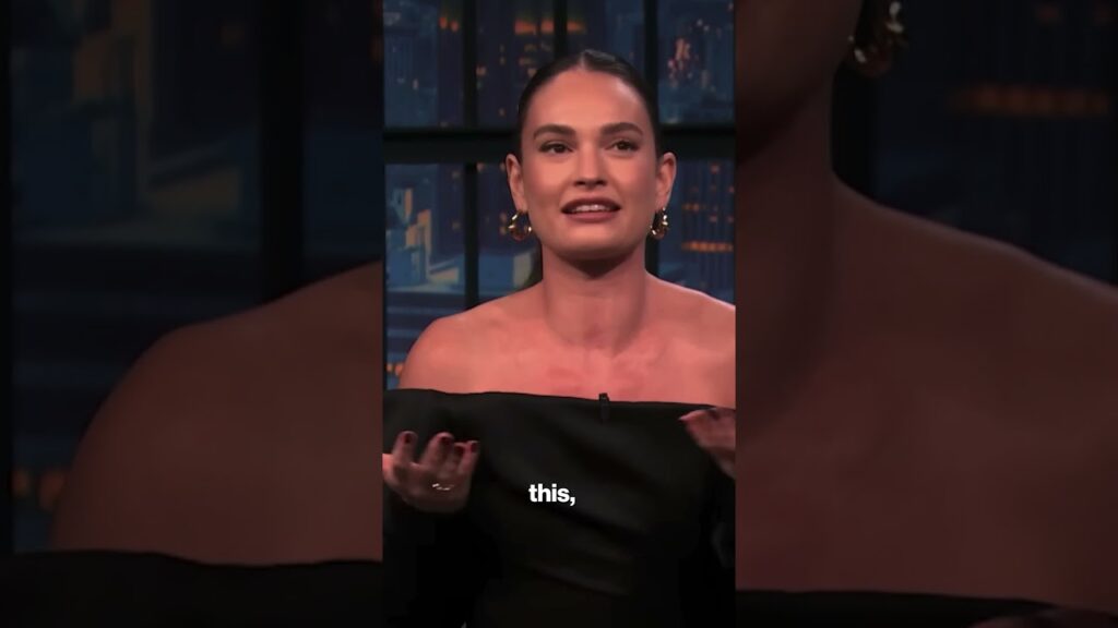 Lily James admits she never used a dating app #shorts
