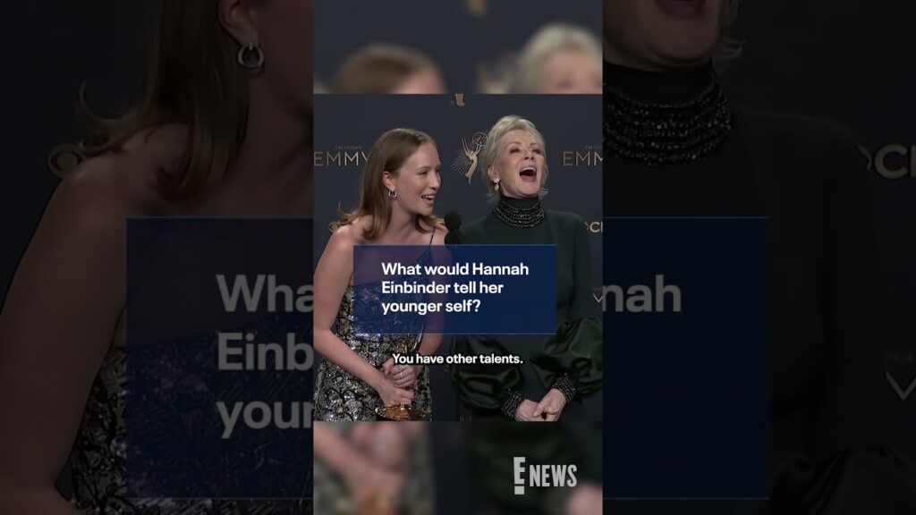 What would Hannah Einbinder tell her younger self? #Emmys