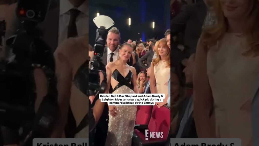 Kristen Bell & Dax Shepard with Adam Brody & Leighton Meester = rom-com level couple goals. ✨ #Emmys