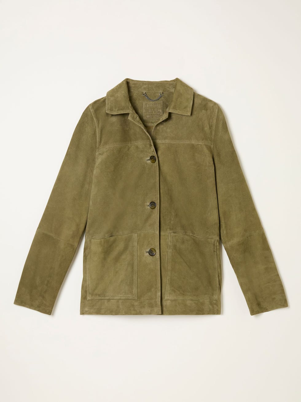 Erin Olive Green Suede Jacket