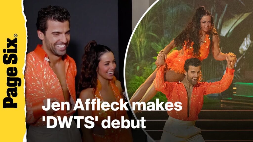 Jen Affleck makes ‘DWTS’ debut after Dunkin commercial drops Jen Affleck makes 'DWTS' debut after Dunkin commercial drops