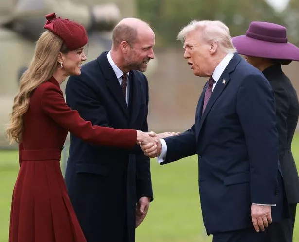 The Prince and Princess of Wales receive US President Donald Trump and First Lady Melania Trump at Windsor Castle