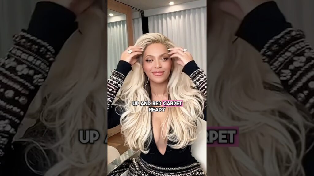 Beyoncé natural hair NOT SO straight at all 🫢