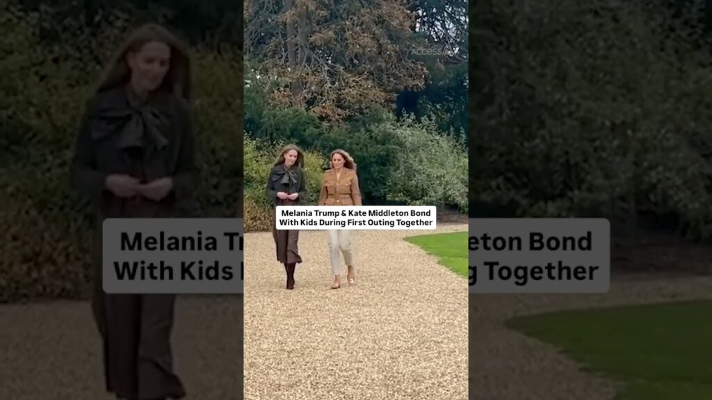 Melania Trump & Kate Middleton Bond With Kids During First Outing Together Melania Trump & Kate Middleton Bond With Kids During First Outing Together