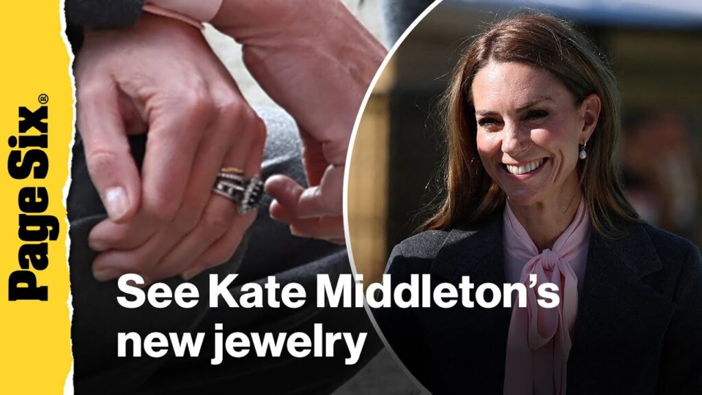 Take a closer look at the 5-band stack on Kate Middleton's wedding finger